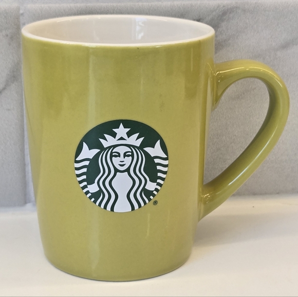 Starbucks Other - Starbucks Classic Lime Green 10oz Coffee‎ Tea Mug Cup With Mermaid Logo